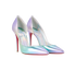 Christian Louboutin Iridescent Iriza 100, &pound;450, Shoes, Gold/Green/Purple/Silver, Leather, Side view