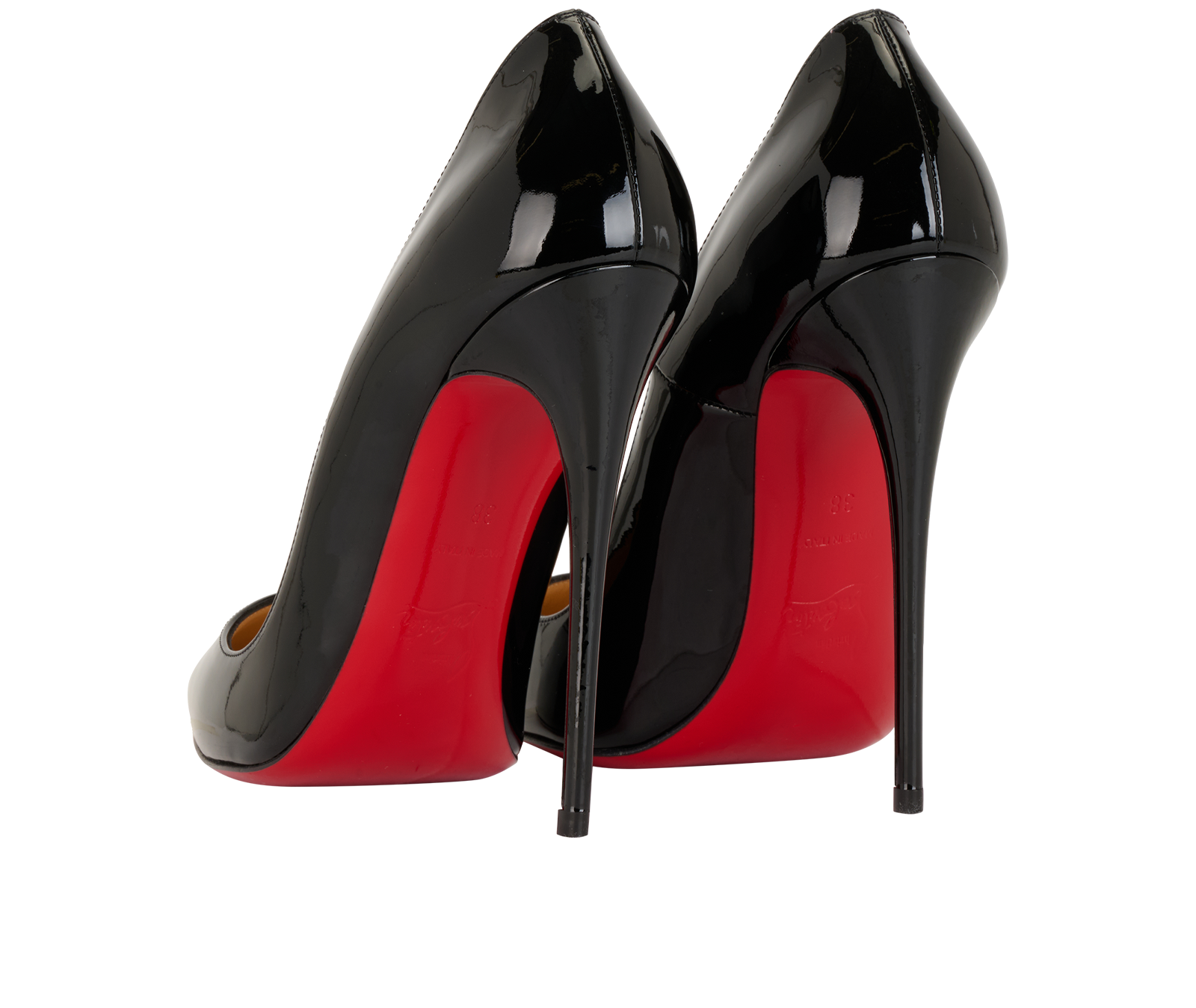 Christian Louboutin So Kate 120, &pound;450, Shoes, Black, Patent Leather, Back view