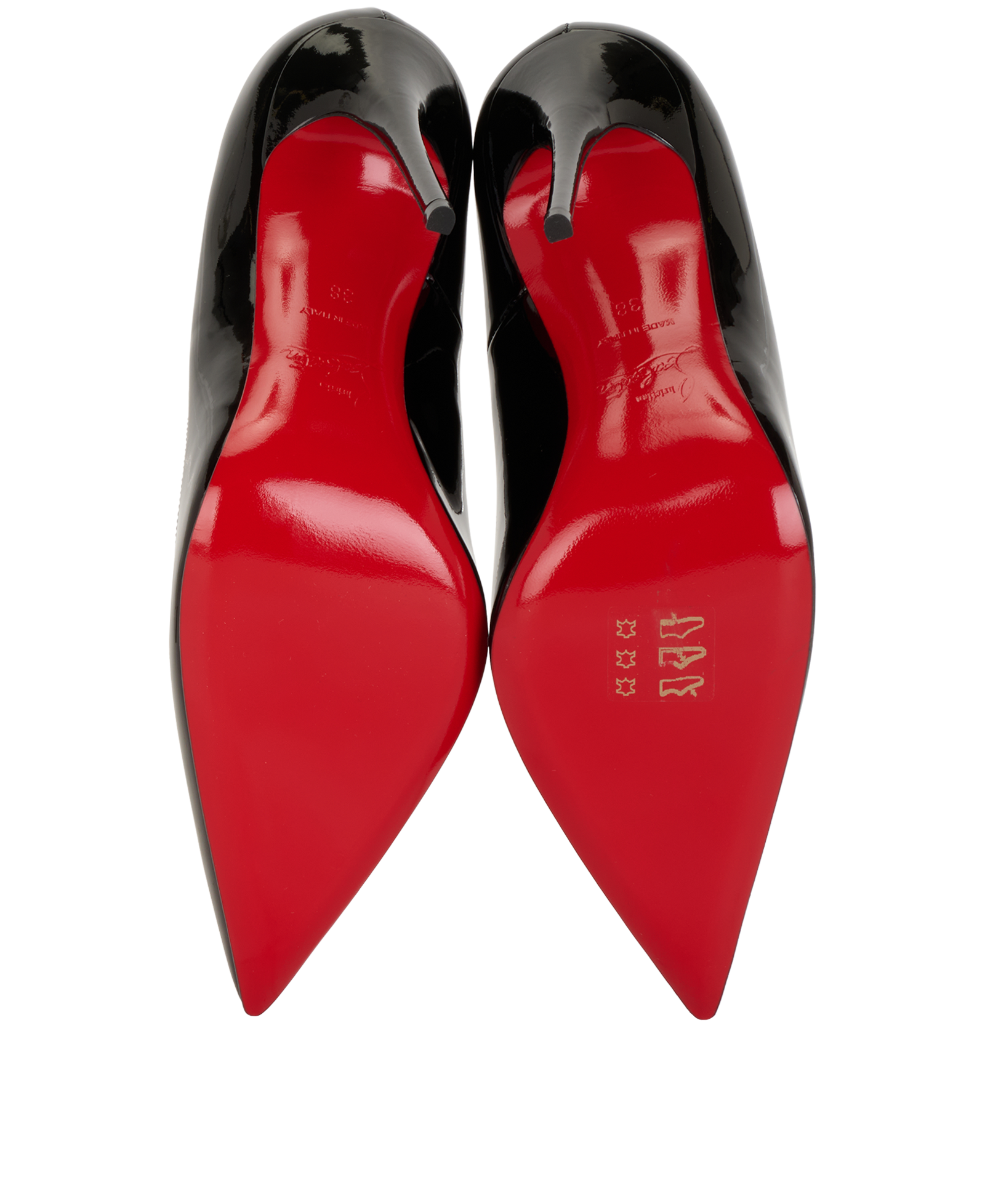 Christian Louboutin So Kate 120, &pound;450, Shoes, Black, Patent Leather, Top view