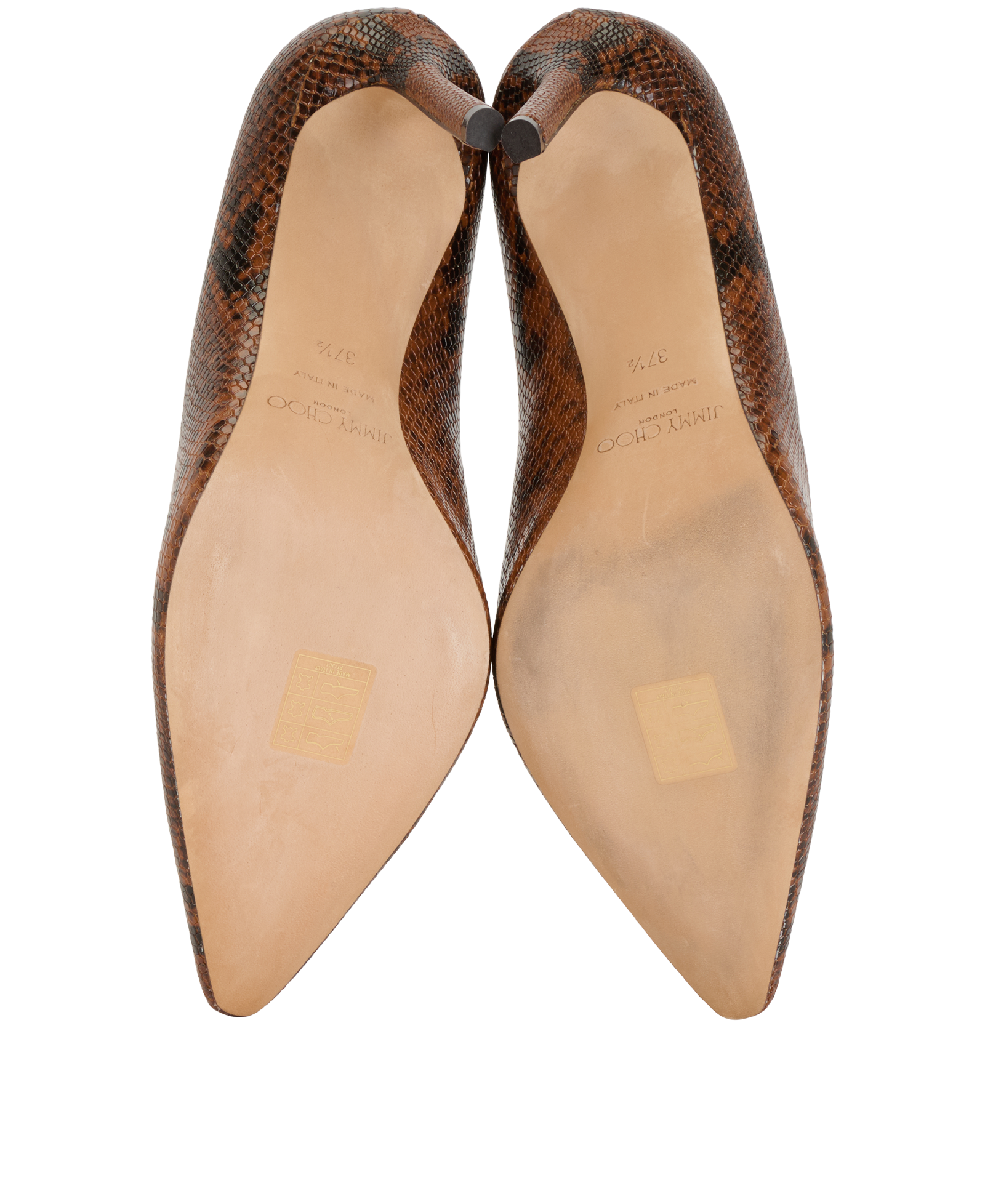Jimmy Choo Romy 100, &pound;180, Shoes, Brown, Leather, Top view