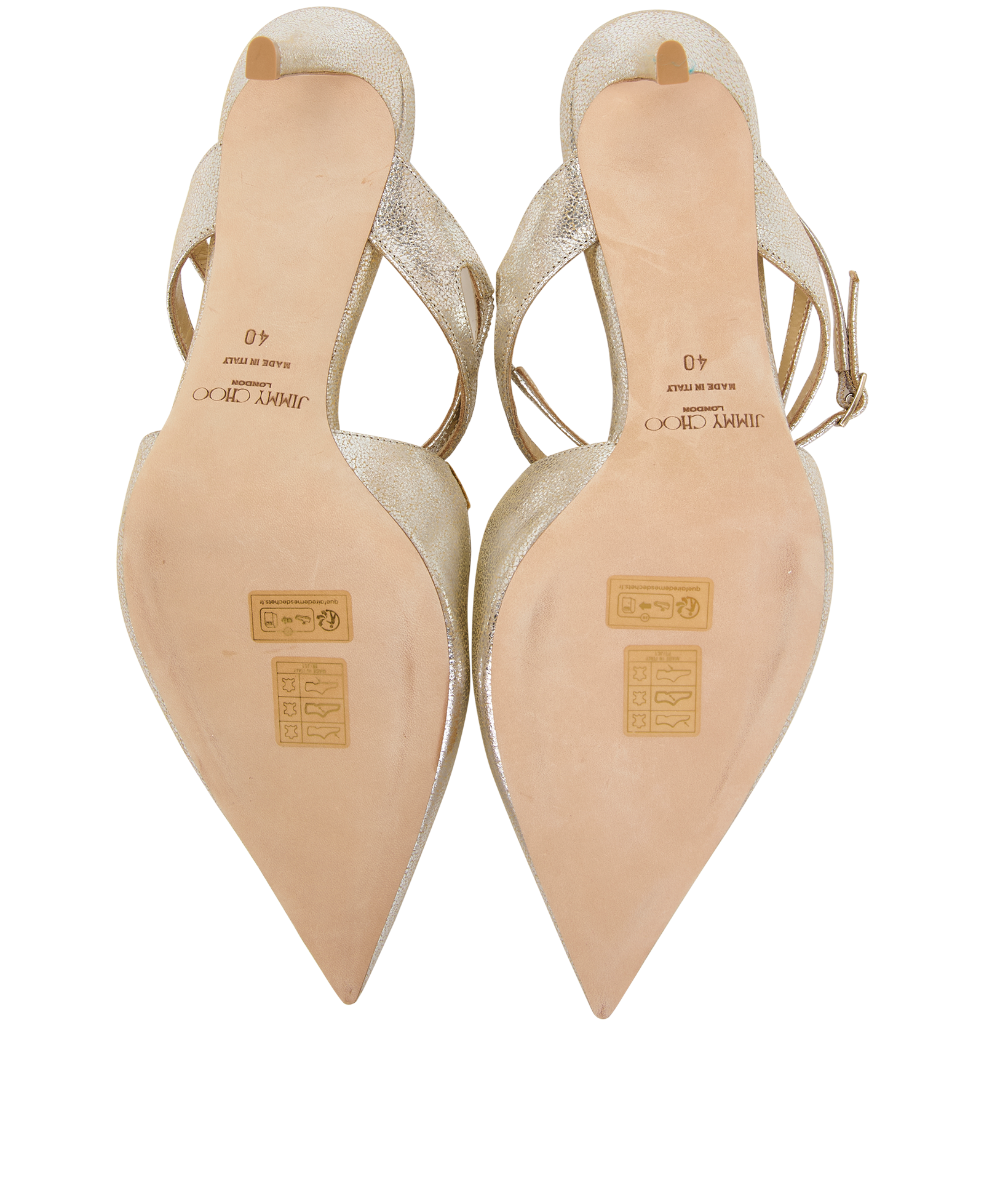 Jimmy Choo Azia 75, &pound;290, Shoes, Silver, Leather, Top view