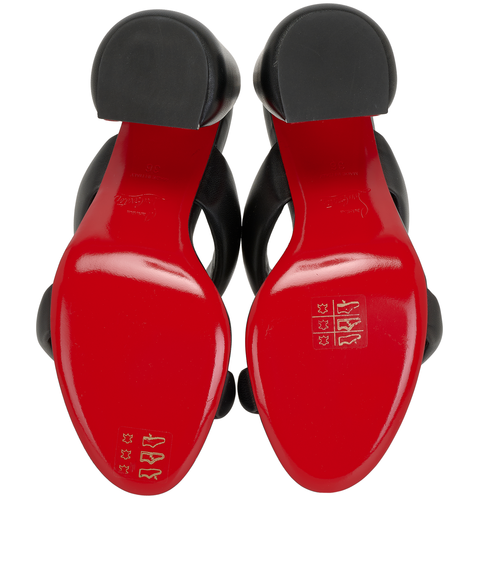 Christian Louboutin Inflama Sab 85, &pound;320, Shoes, Black, Leather, Top view