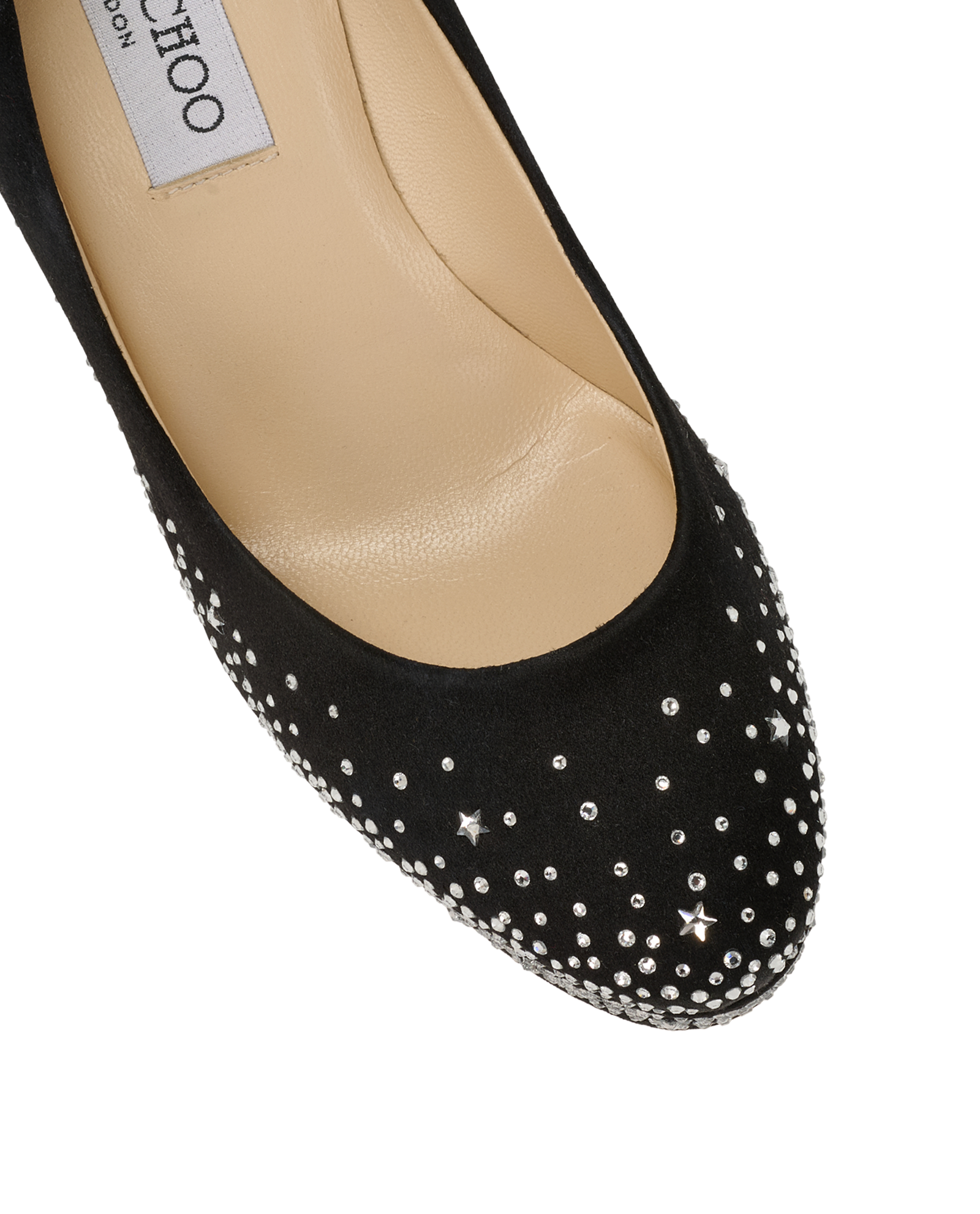 Jimmy Choo Dali Platform Pumps, &pound;150, Shoes, Black, Crystal/Satin, Other view