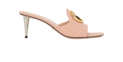 Gucci Malaga Kid Blondie 65mm Slide Sandals, Leather, Pink, UK 6, DB/B, 3*