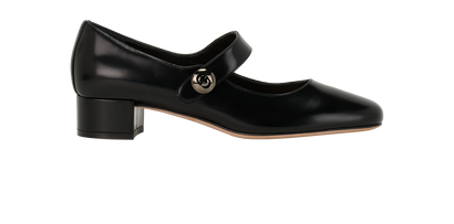 Christian Dior Mary Jane Heels, &pound;350, Shoes, Black, Leather, Front view
