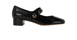 Christian Dior Mary Jane Heels, Leather, Black, UK4, DB, 3*