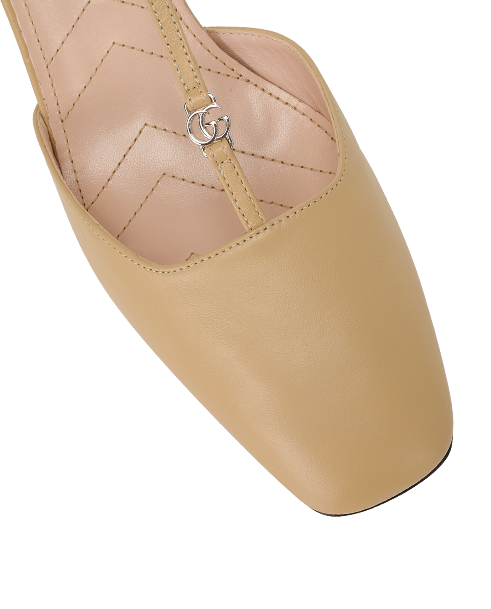 Gucci Petite GG T-Strap Heels, &pound;350, Shoes, Beige, Leather, Other view