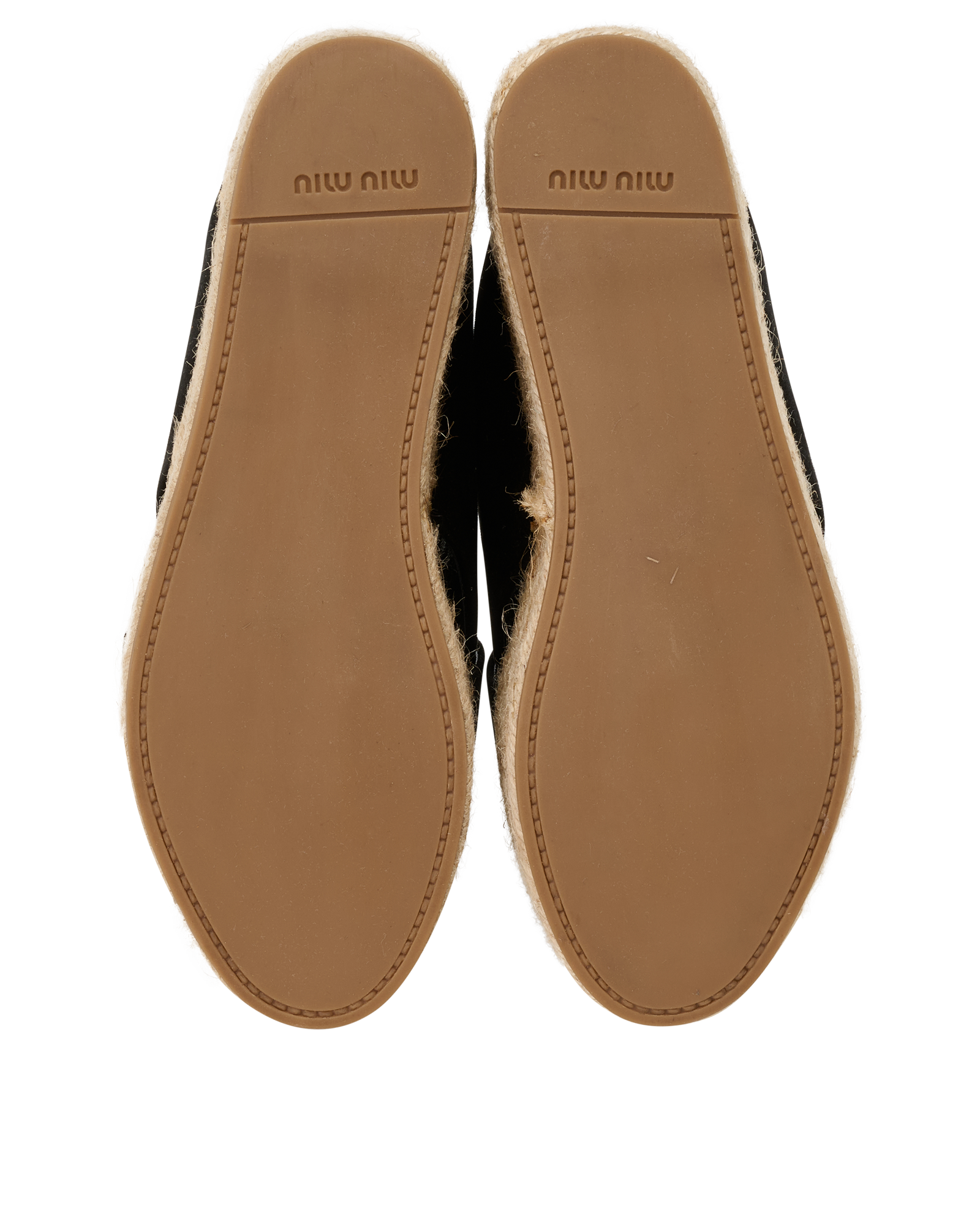 Miu Miu Espadrille Platform Sandals, &pound;120, Shoes, Black, Suede, Top view