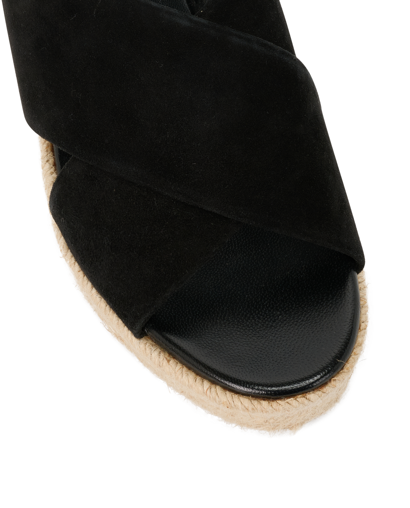 Miu Miu Espadrille Platform Sandals, &pound;120, Shoes, Black, Suede, Other view