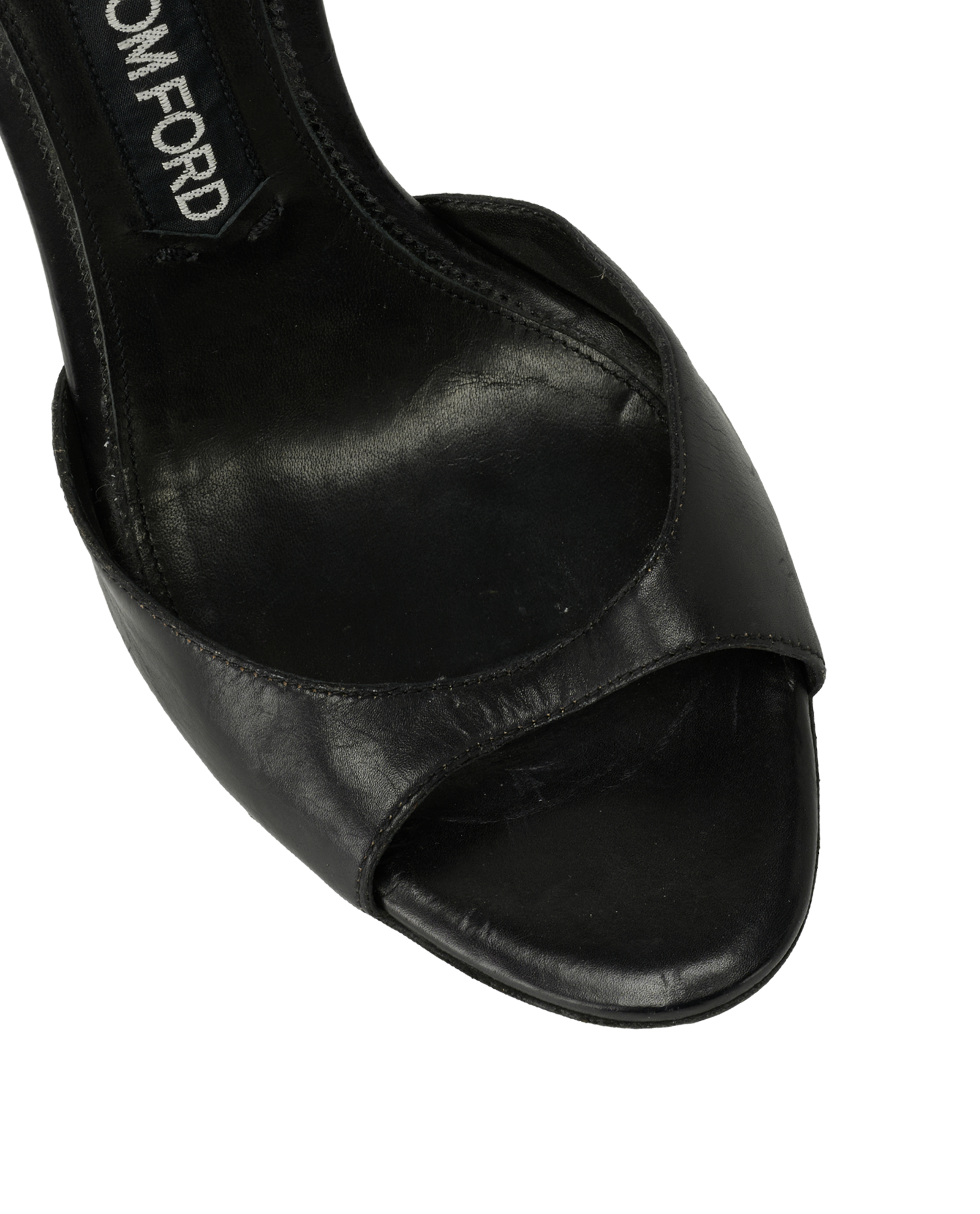 Tom Ford Wedge Chain Heels, &pound;280, Shoes, Black, Leather, Other view