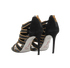 Rene Caovilla Zip Heels, &pound;350, Shoes, Black, Crystal/Suede, Back view