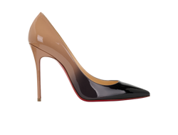 Christian Louboutin So Kate Ombre, Patent, Black/Beige, UK5, DB, 3*