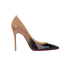 Christian Louboutin So Kate Ombre, &pound;395, Shoes, Beige/Black, Patent Leather, Front view
