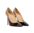 Christian Louboutin So Kate Ombre, &pound;395, Shoes, Beige/Black, Patent Leather, Side view