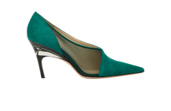 Jimmy Choo Siba 85, Suede, Green, UK7, B, 3*