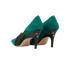 Jimmy Choo Siba 85, &pound;210, Shoes, Green, Suede, Back view