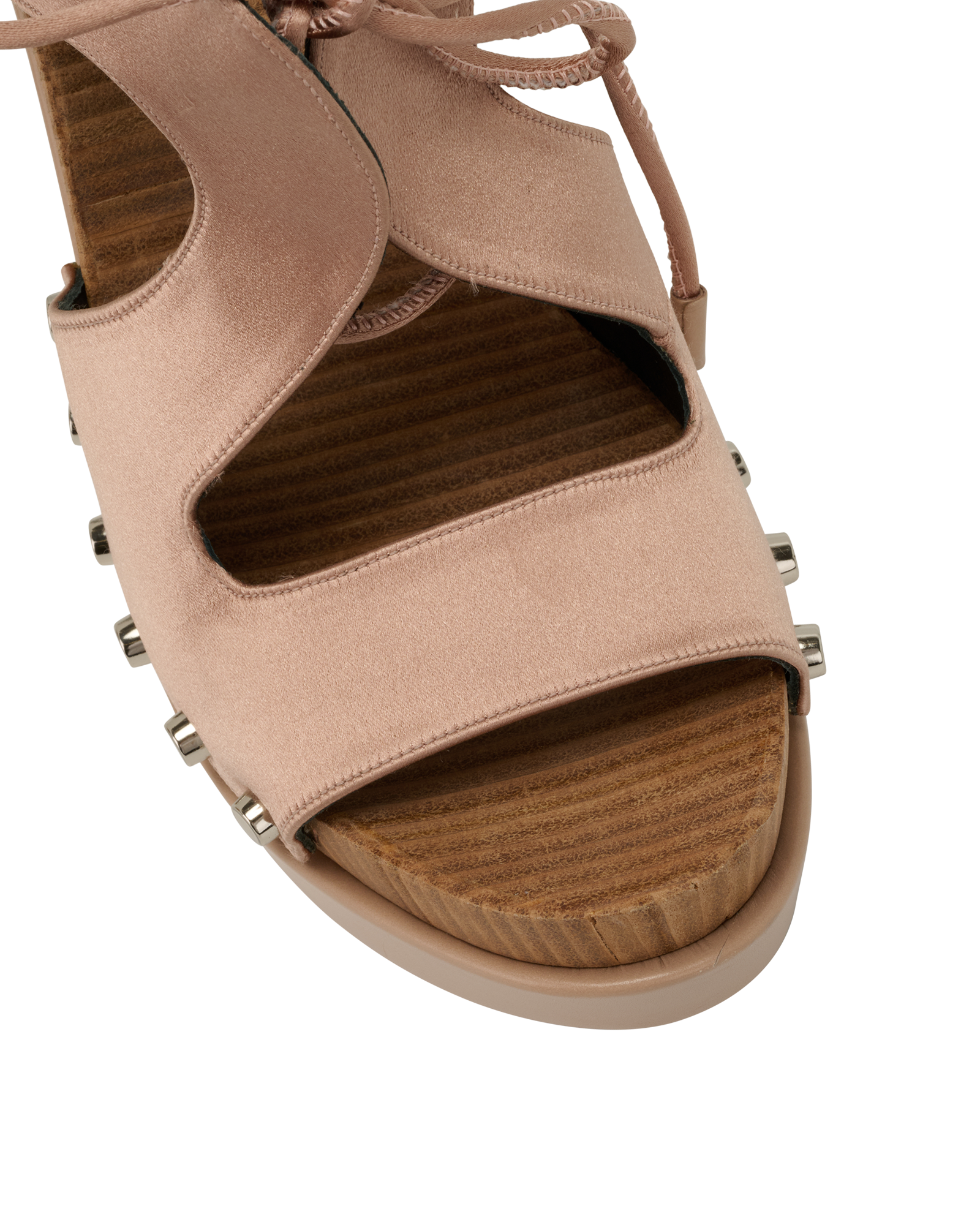 Balenciaga Wooden Platform Heels, &pound;140, Shoes, Pink, Satin, Other view