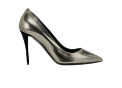 Giuseppe Zanotti Pointed Toe Pumps, Leather, Grey, UK3, 2*