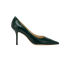 Jimmy Choo Love Pumps, &pound;170, Shoes, Green, Leather, Front view