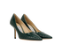 Jimmy Choo Love Pumps, &pound;170, Shoes, Green, Leather, Side view