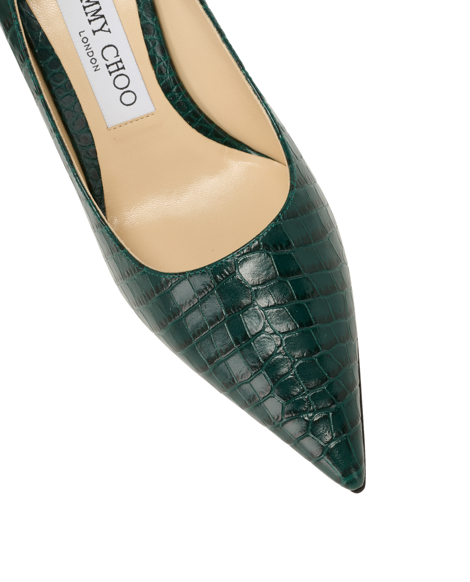 Jimmy Choo Love Pumps, &pound;170, Shoes, Green, Leather, Other view