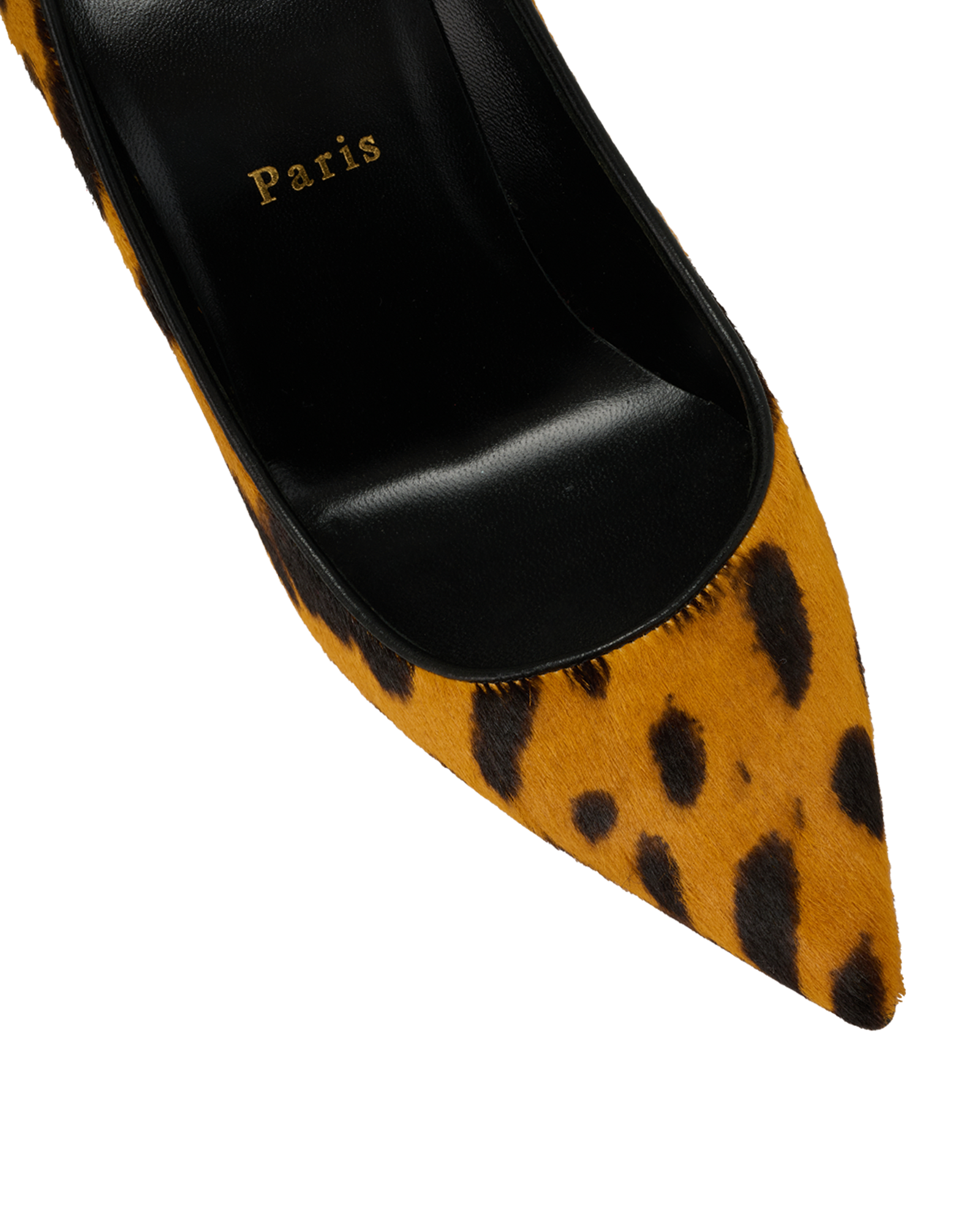 Christian Louboutin Kate 100, &pound;395, Shoes, Black/Orange, Leather/Pony / Calfhair, Other view