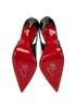 Christian Louboutin Hot Chick Sling Pumps, &pound;395, Shoes, Black, Patent Leather, Top view