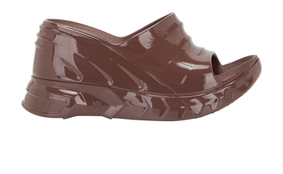 Givenchy Marshmallow Wedge Mules, &pound;150, Shoes, Brown, Rubber, Front view