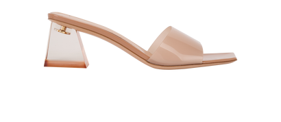 Gianvito Rossi Glass Praline Heels, &pound;150, Shoes, Brown/Pink, Patent Leather/Plastic, Front view