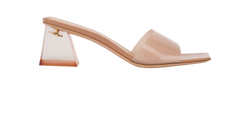 Gianvito Rossi Glass Praline Heels, Leather, Brown/Pink, UK6, DB/B, 3*