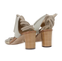 Jimmy Choo Block Heel Sandals, &pound;90, Shoes, Grey, Fabric, Back view