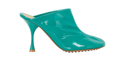 Bottega veneta Supergloss Dot Mules, Leather, Green, UK5, B/DB, 3*