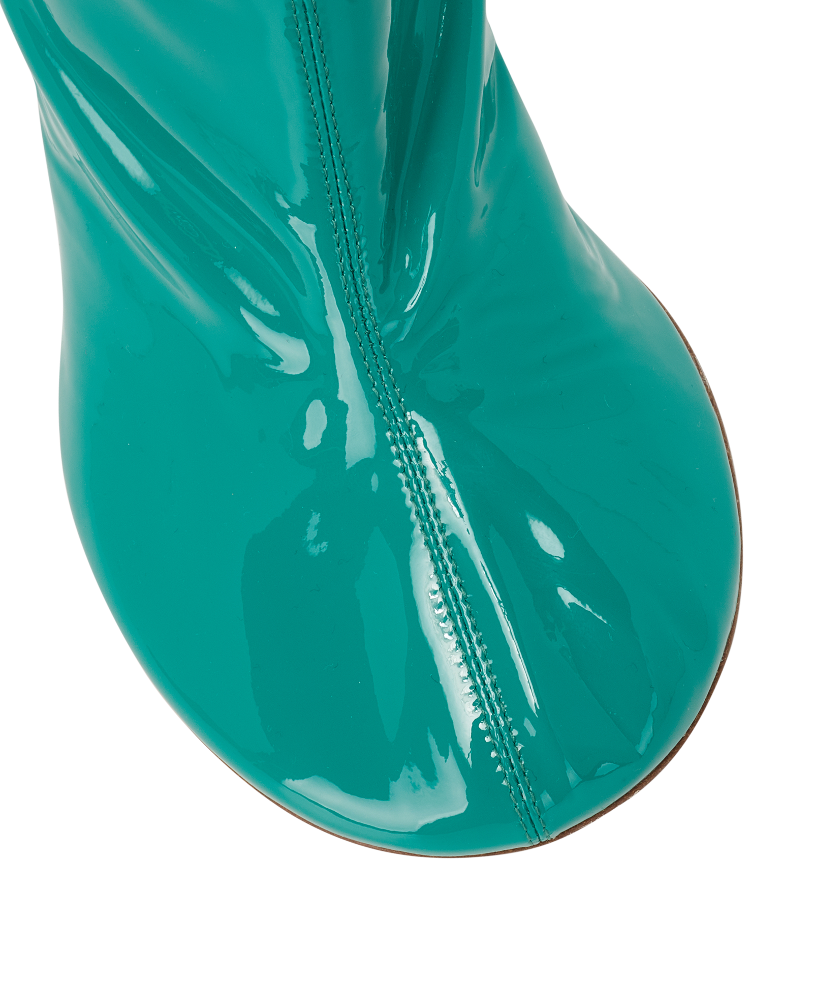 Bottega veneta Supergloss Dot Mules, &pound;220, Shoes, Green, Patent Leather, Other view