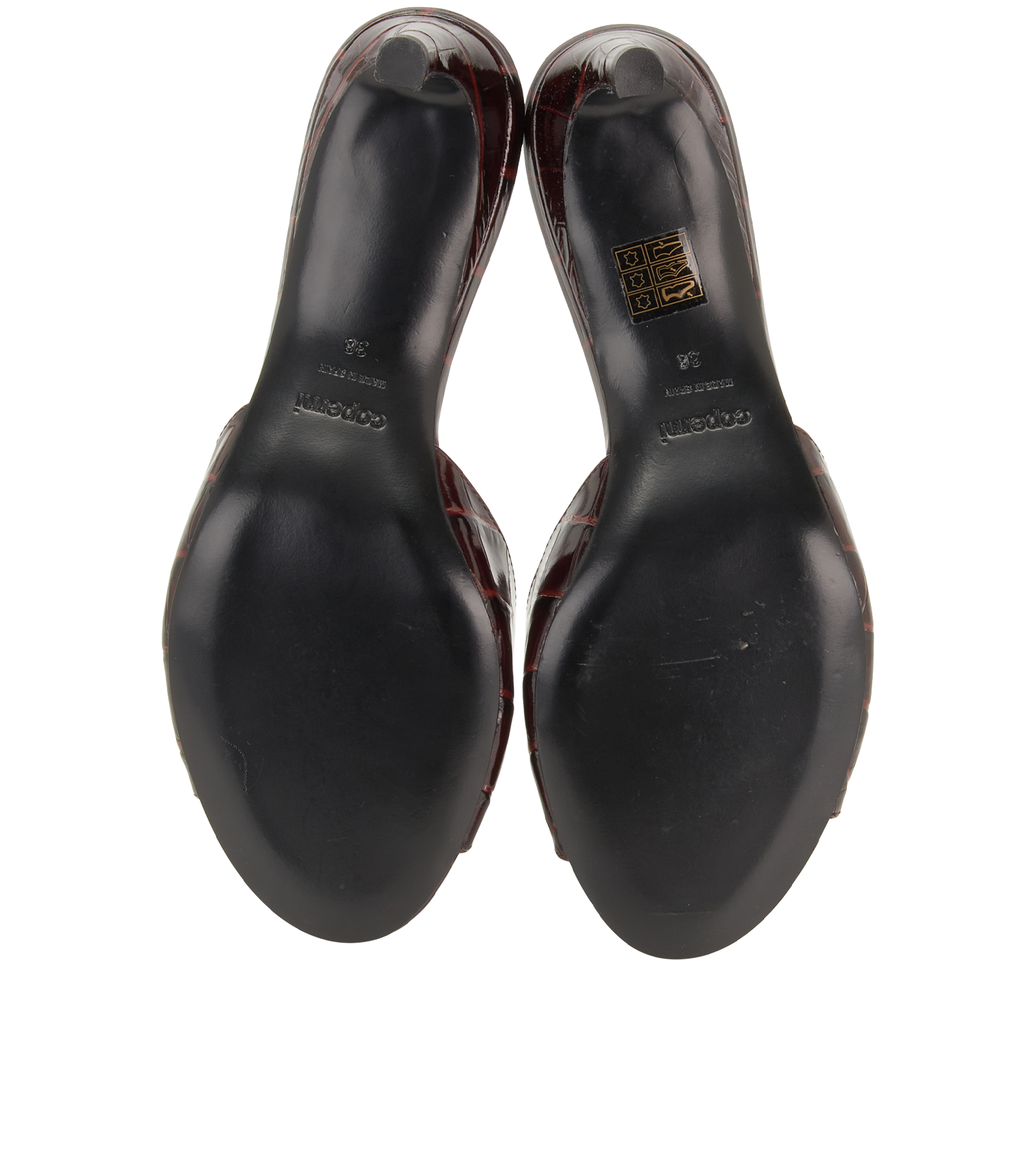 Coperni Low Logo Mule, &pound;195, Shoes, Brown, Leather, Top view