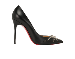 Christian Louboutin Door Knock Pumps, Leather, Black, UK5, DB/B, 2*