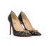 Christian Louboutin Door Knock Pumps, &pound;350, Shoes, Black, Leather, Side view