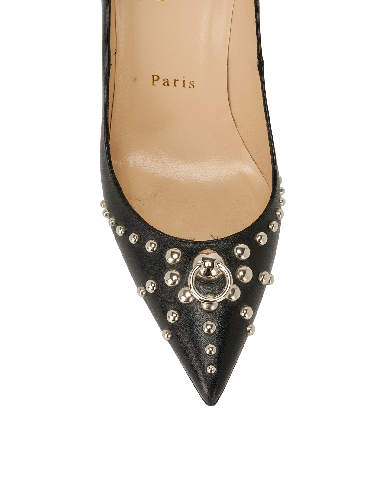 Christian Louboutin Door Knock Pumps, &pound;350, Shoes, Black, Leather, Other view