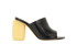 Loewe Soap Sandals, &pound;250, Shoes, Black, Leather, Front view