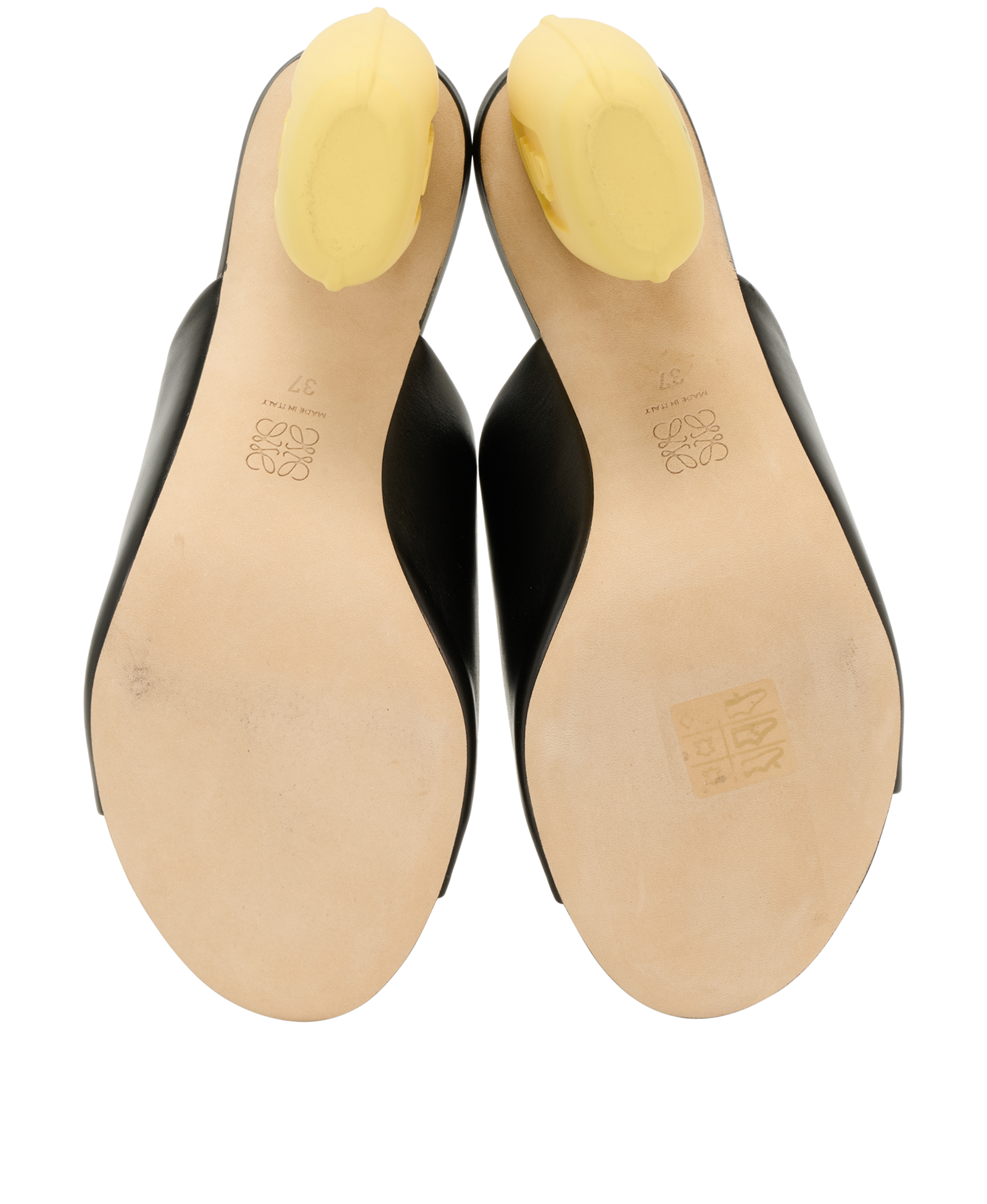 Loewe Soap Sandals, &pound;250, Shoes, Black, Leather, Top view