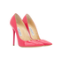 Jimmy Choo Point Toe Pumps, &pound;110, Shoes, Pink, Patent Leather, Side view