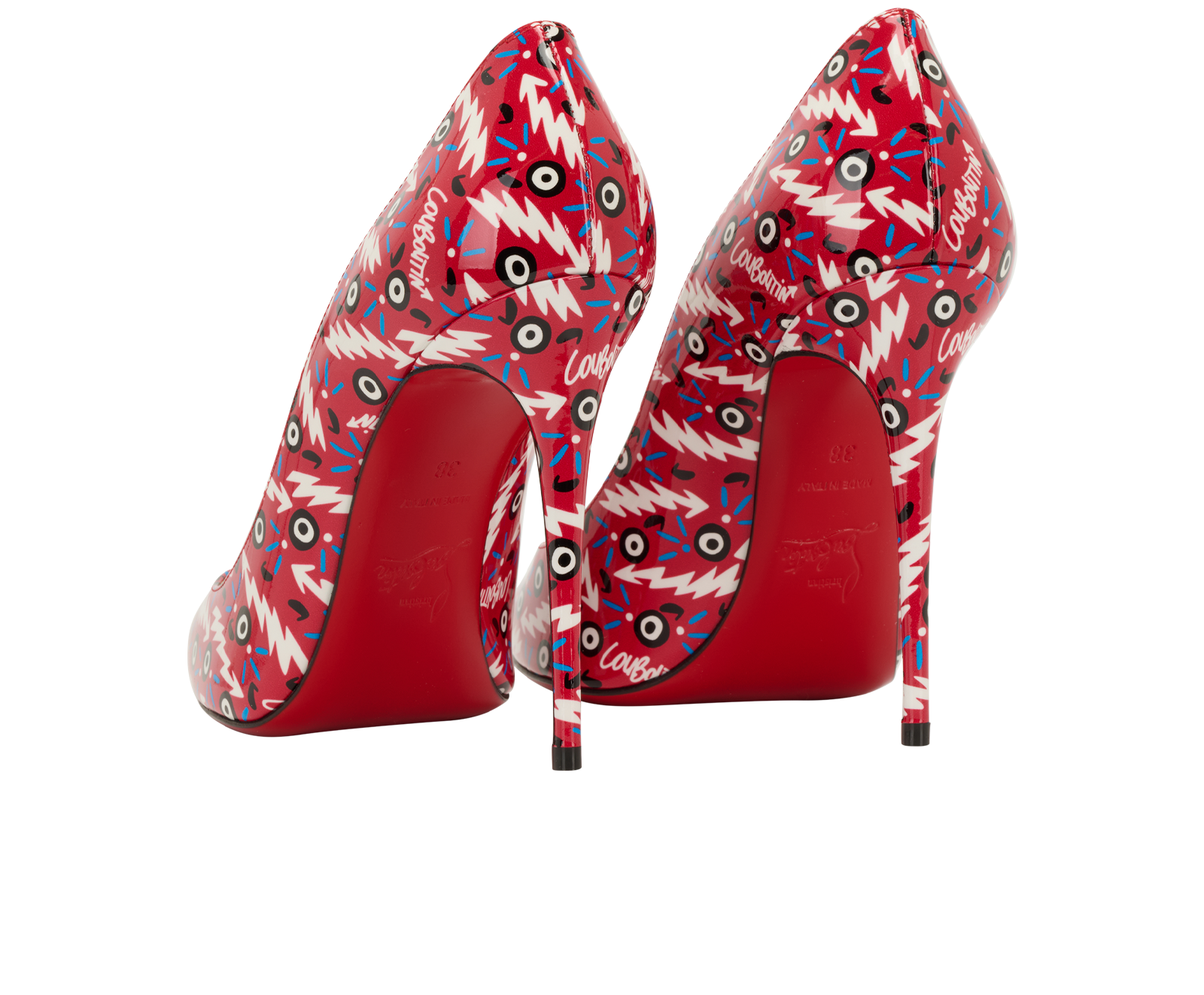 Kate 100 Ginzana, &pound;350, Shoes, Red, Patent Leather, Back view