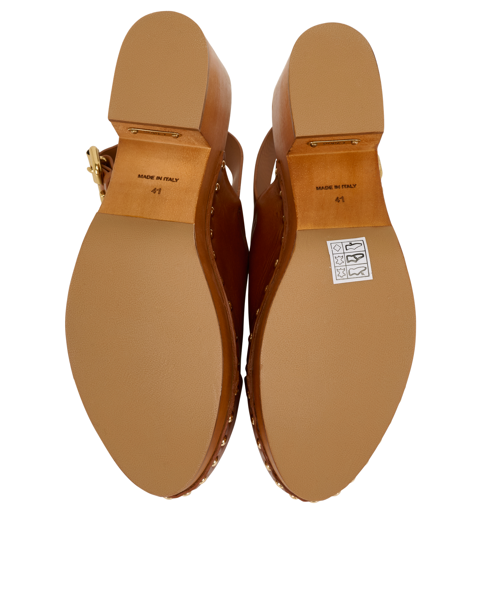 Chloe Jeannette Clogs, &pound;350, Shoes, Brown, Leather, Top view