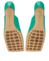 Bottega Veneta Stretch Mules, &pound;230, Shoes, Green, Leather, Top view