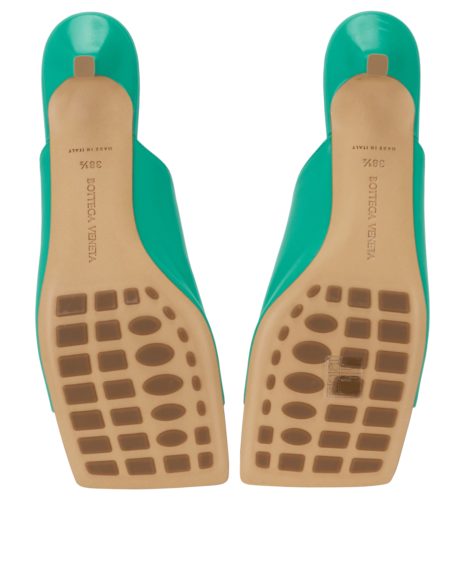 Bottega Veneta Stretch Mules, &pound;230, Shoes, Green, Leather, Top view