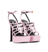 Versace Greca Platform Sandals, &pound;250, Shoes, Pink, Leather, Side view