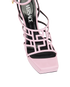 Versace Greca Platform Sandals, &pound;250, Shoes, Pink, Leather, Other view
