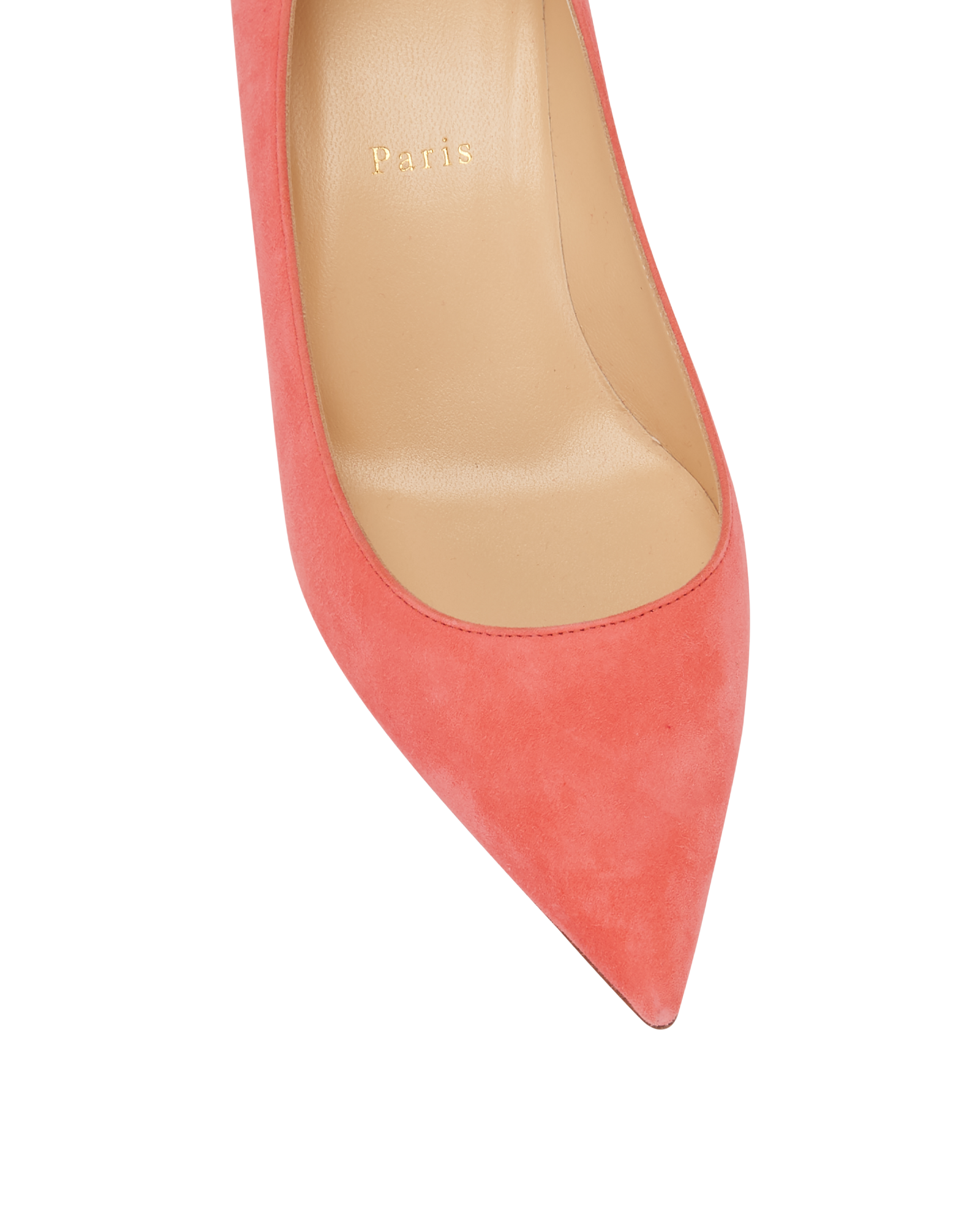 Christian Louboutin Kate 55 Pumps, &pound;380, Shoes, Pink, Suede, Other view