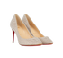 Christian Louboutin Eloise 85 Pumps, &pound;320, Shoes, Gold, Leather, Side view