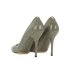 Dolce & Gabbana Point Toe Pumps, &pound;150, Shoes, Green, Patent Leather, Back view
