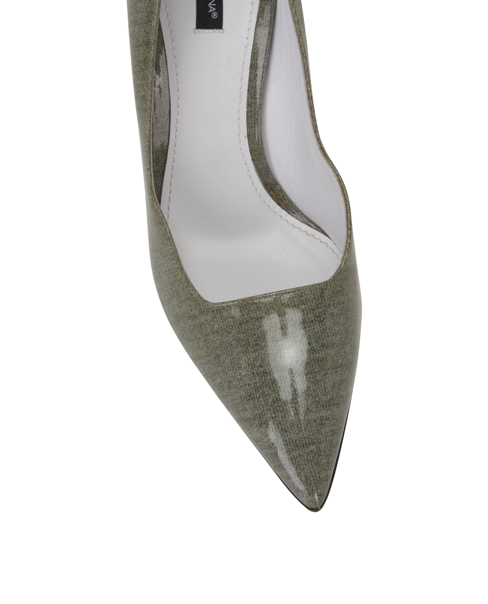 Dolce & Gabbana Point Toe Pumps, &pound;150, Shoes, Green, Patent Leather, Other view